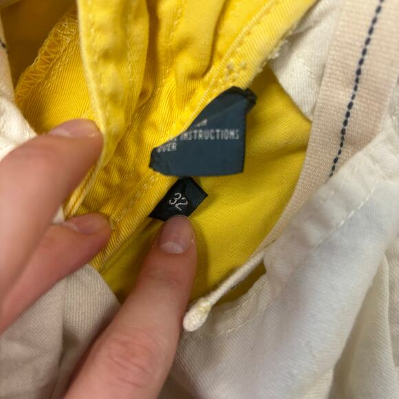 Vintage 90s Polo by‎ Ralph Lauren Yellow Mens 32x9 Relaxed Fit Chino Shorts - Picture 6 of 14